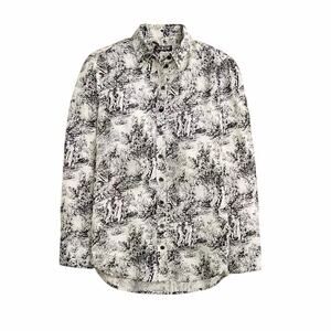 J. Crew Drapey Toile-Print Button Up Top Sz XXS